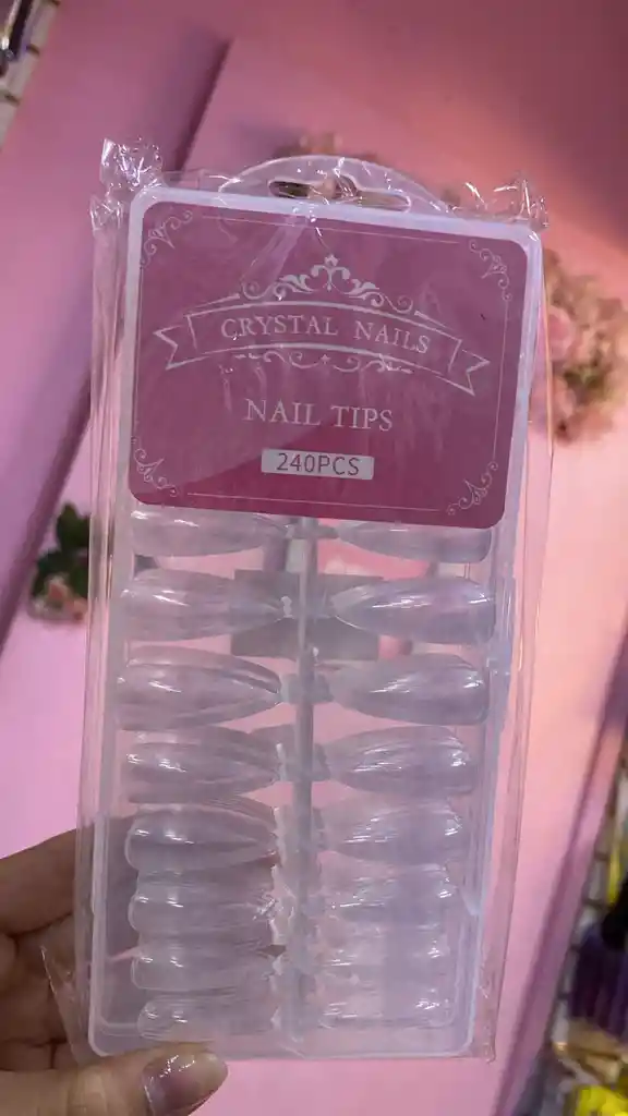 Uñas Press On Transparentes 240 Pcs