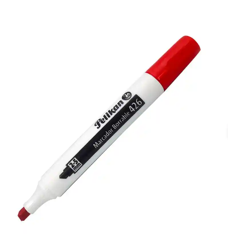 Marcador Borrable Rojo Pelikan X10 Unidades