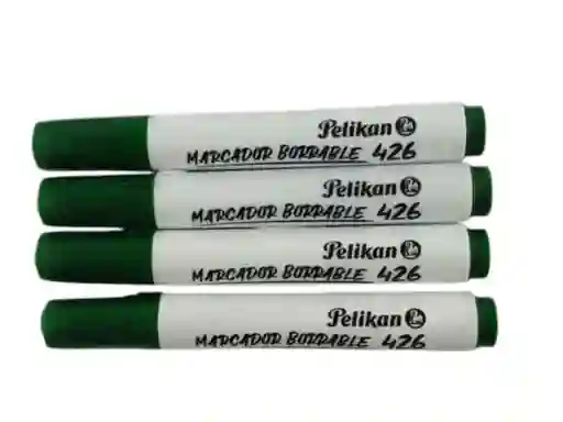 Marcador Borrable Verde Pelikan X10 Unidades