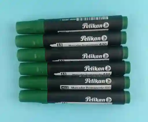 Marcador Permanente Verde Pelikan Caja X10 Unidades