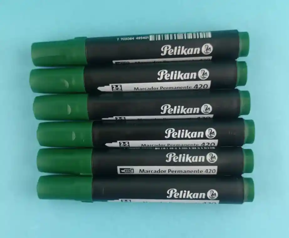Marcador Permanente Verde Pelikan Caja X10 Unidades