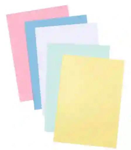 Cartulina 1/8 Pastel Paquete X7
