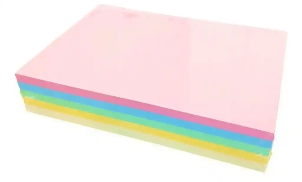 Cartulina 1/8 Pastel Paquete X7