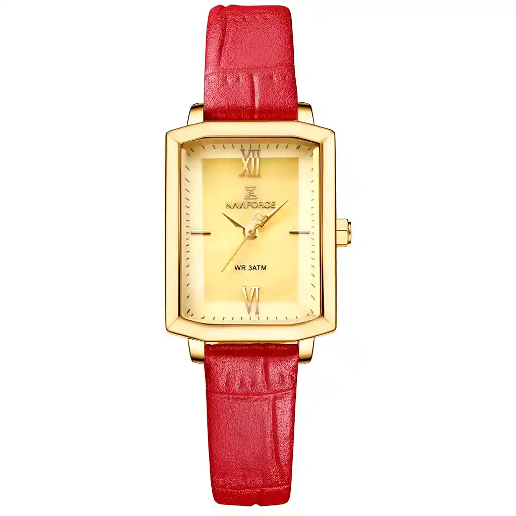 Reloj Naviforce Casual Nf5039 Mujer Cuero + Estuche