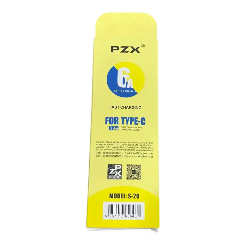 Cable De Carga Y Datos 6a 1 Metro Tipo C Acordonado S-20 Pzx
