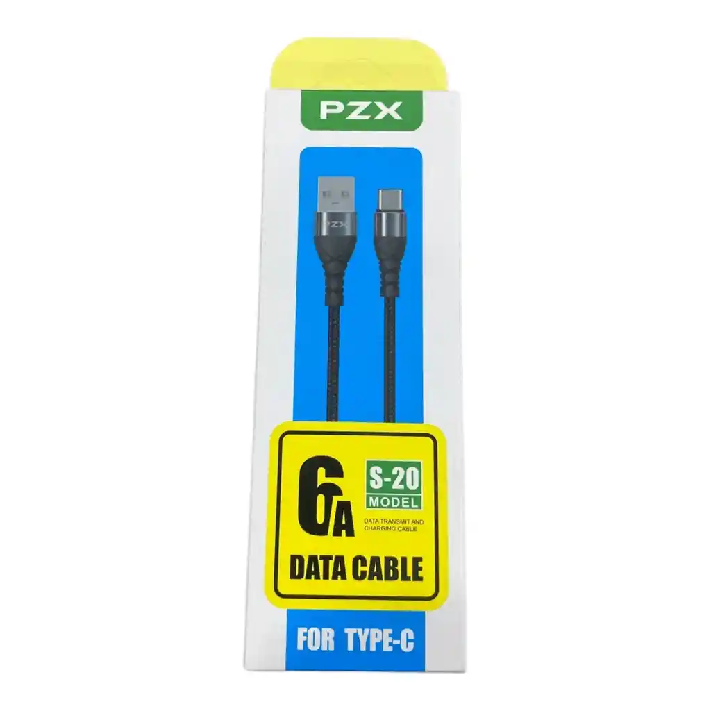 Cable De Carga Y Datos 6a 1 Metro Tipo C Acordonado S-20 Pzx