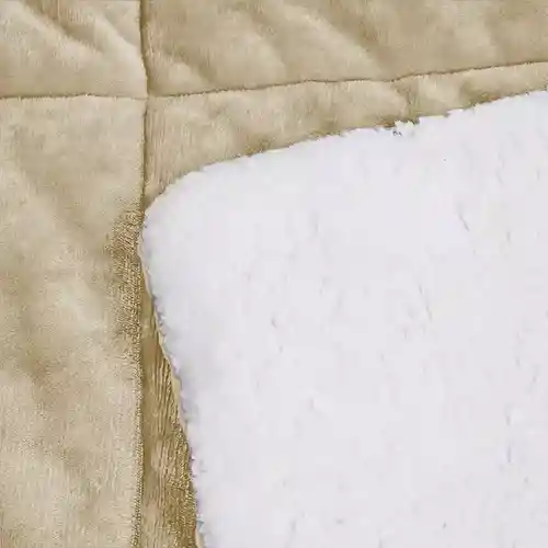 Cubrelecho Plumón Térmico Doble Funda Almohadas Cama Doble Inn Home Beige Cream