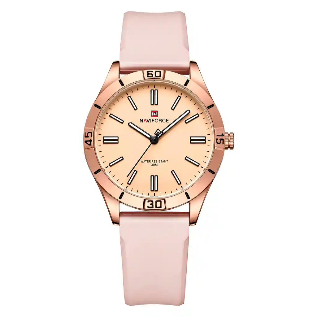 Reloj Naviforce Sport Nf5041 Mujer Goma + Estuche
