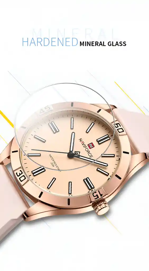 Reloj Naviforce Sport Nf5041 Mujer Goma + Estuche