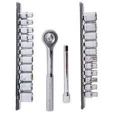 Ratchet + Copas + Extensor De 4" - 26 Piezas