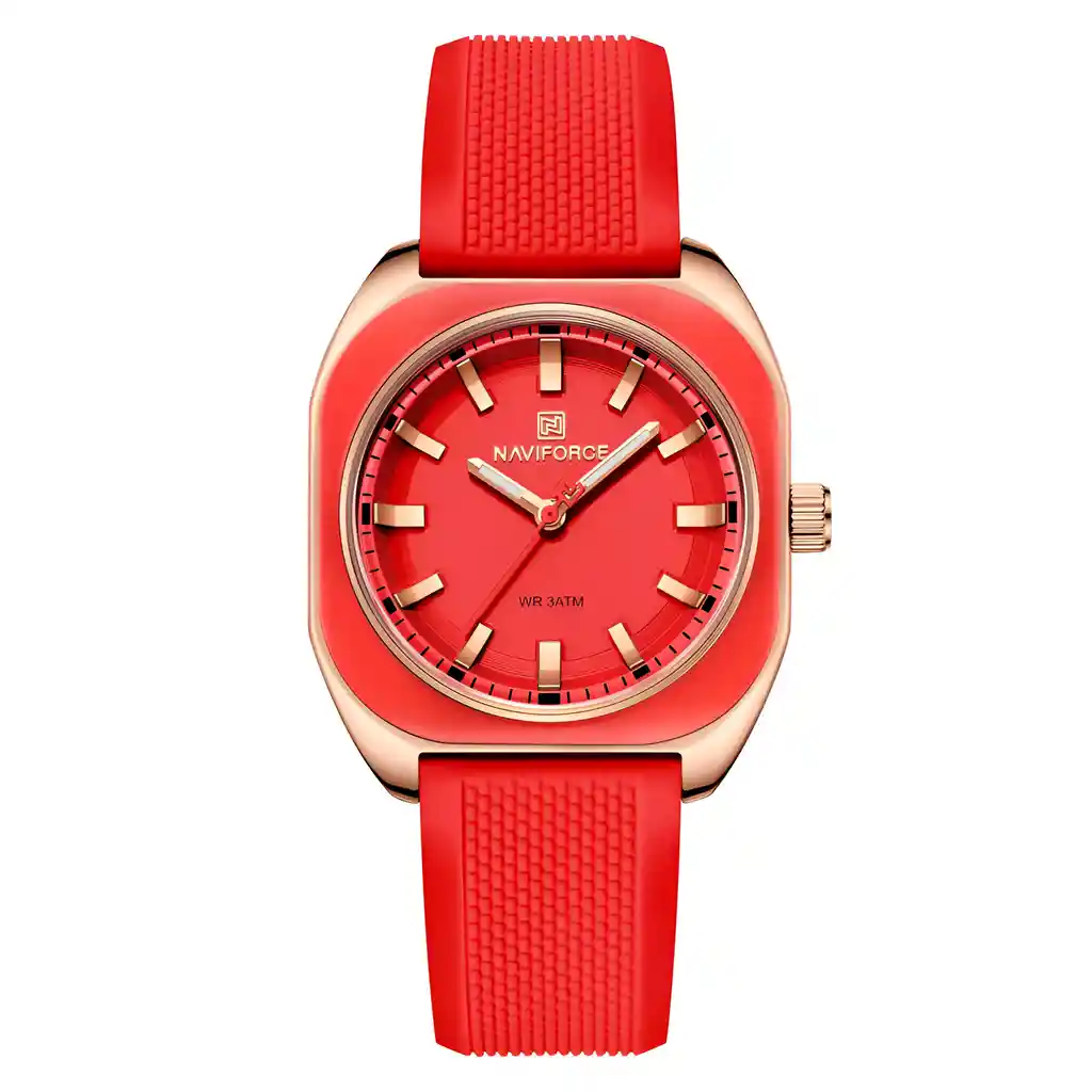 Reloj Naviforce Sport Nf5061 Mujer Goma + Estuche