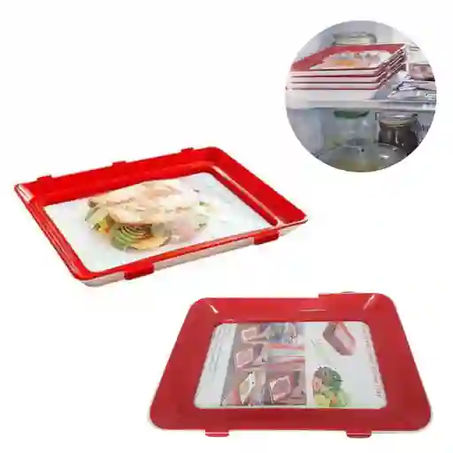 2 X Bandeja De Conservación De Alimentos Reutilizable