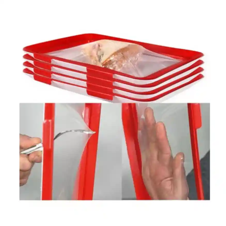 2 X Bandeja De Conservación De Alimentos Reutilizable