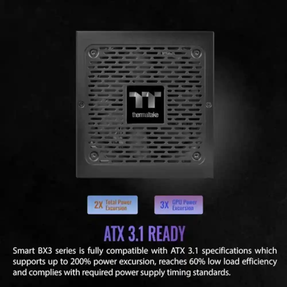 Fuente De Poder 750w No Modular Thermaltake Smart Bx3 Bronze