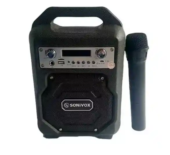 Parlante Bluetooth Portátil Sonivox Vs Ss1963 Micrófono