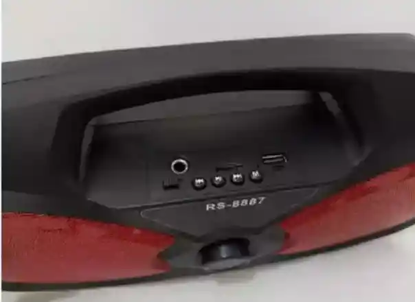Parlante Sonido Bluetooth Usb Aux Rs 8887 Portátil