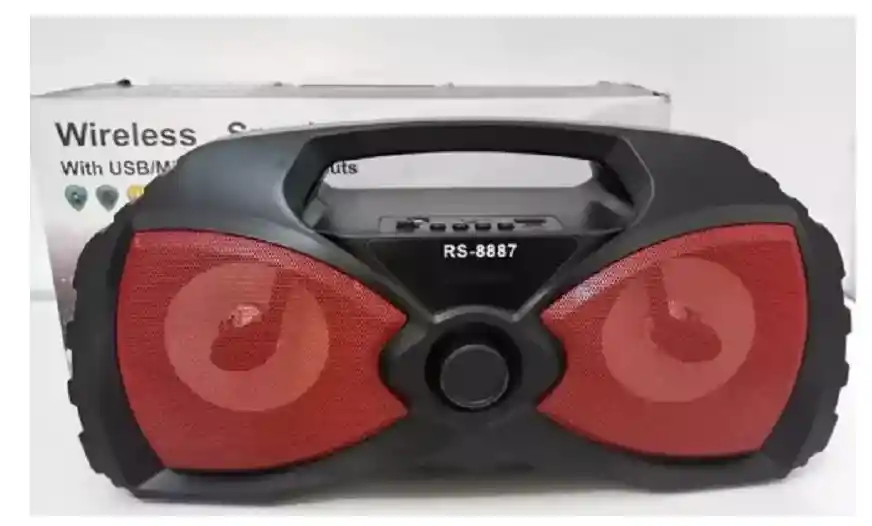 Parlante Sonido Bluetooth Usb Aux Rs 8887 Portátil