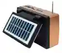 Radio Full Bands Bluetooth Con Puerto Usb-tf Panel Solar