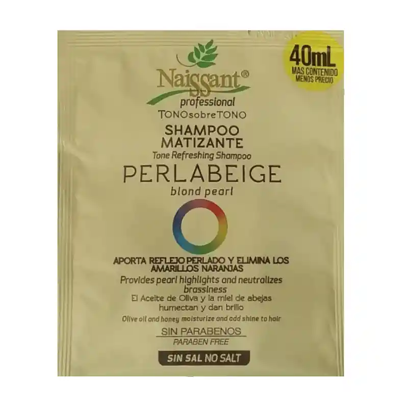 Naissant Sachet Shampoo Tono Sobre Tono (perla Beige)