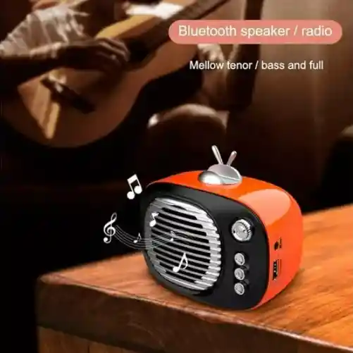 Bocina Portatil Radio Fm 2 Pulgadas Aux Usb Bluetooth Tws