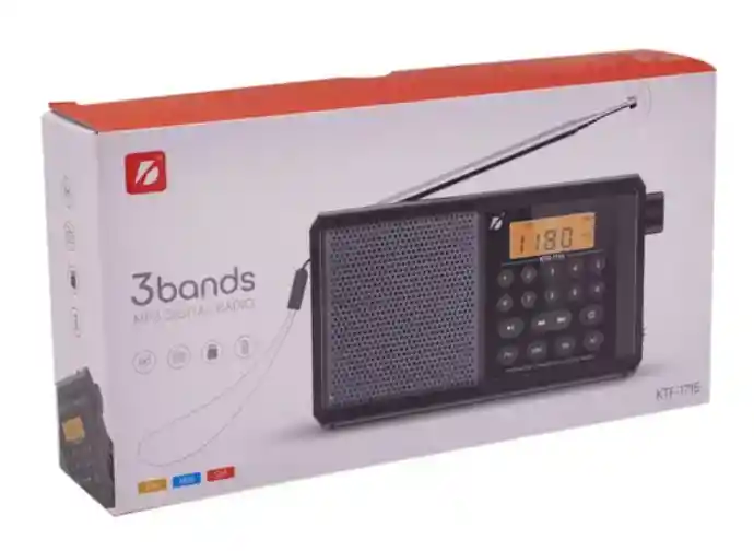 Radio 3 Bandas Parlante Portatil Ktf-1715 Bt Fm Sd