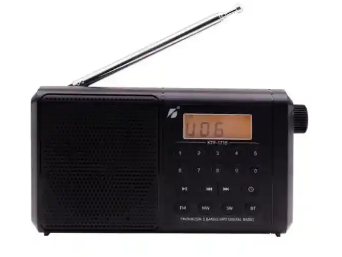Radio 3 Bandas Parlante Portatil Ktf-1715 Bt Fm Sd
