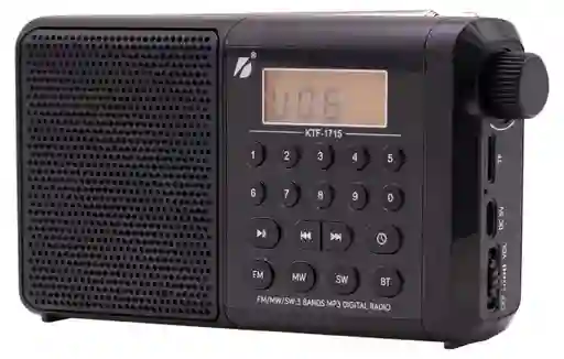 Radio 3 Bandas Parlante Portatil Ktf-1715 Bt Fm Sd