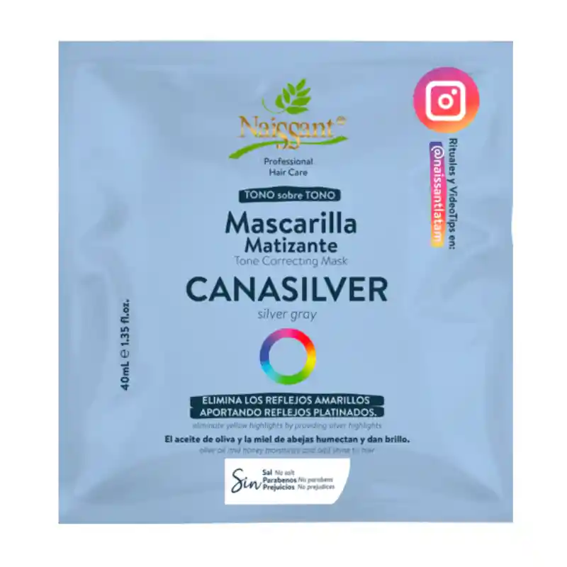 Naissant Sachet Mascarilla Matizante Tono Sobre Tono (cana Silver)