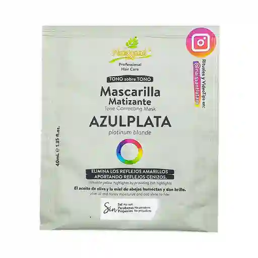 Naissant Sachet Mascarilla Matizante Tono Sobre Tono (azul Plata)