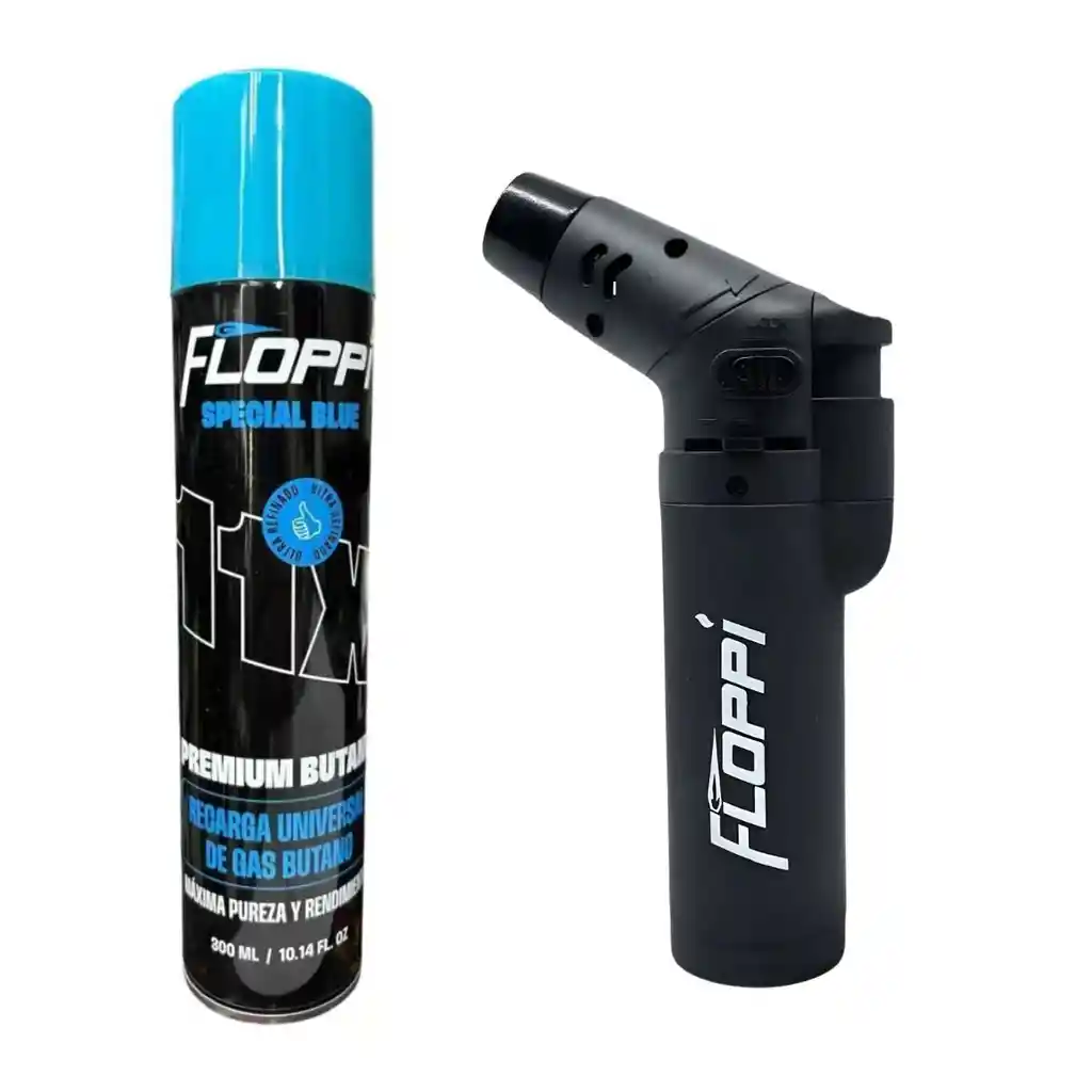 Soplete Flameador Encendedor + Gas Butano Camping Giratorio Fl-fm01 Floppi