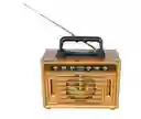 Radio Fm Vintage Con Bluetooth Y Luz Led