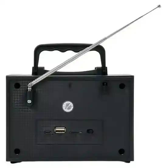 Radio Fm Vintage Con Bluetooth Y Luz Led