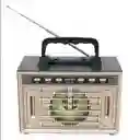Radio Fm Vintage Con Bluetooth Y Luz Led