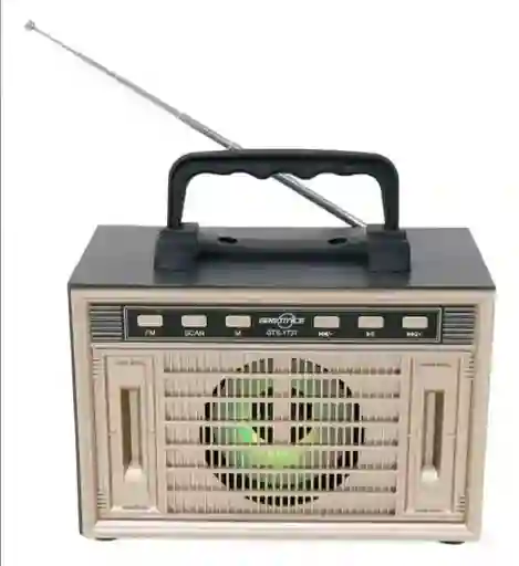Radio Fm Vintage Con Bluetooth Y Luz Led