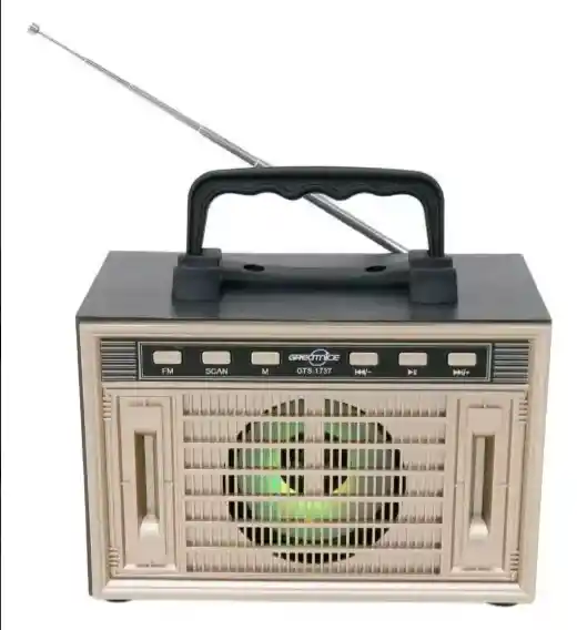 Radio Fm Vintage Con Bluetooth Y Luz Led