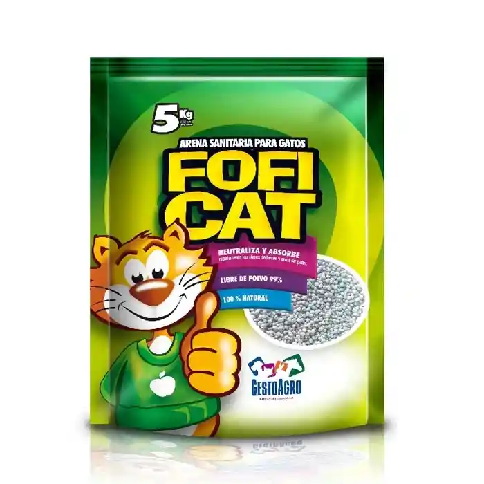 Foficat Arena Sanitaria Para Gato Aroma Manzana Verde
