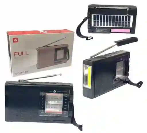 Altavoz Radio Recargable Solar Portátil Am/fm/sw 3 Bandas