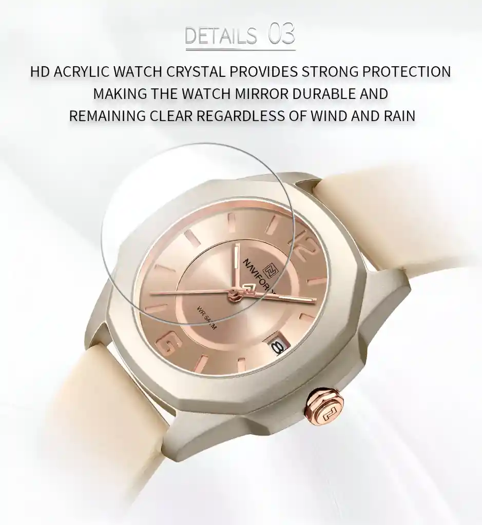 Reloj Naviforce Sport Nf7107 Mujer Goma + Estuche