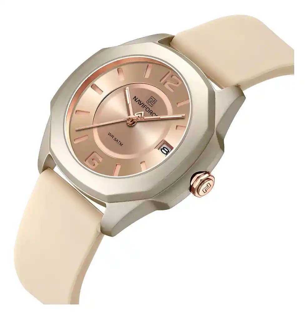 Reloj Naviforce Sport Nf7107 Mujer Goma + Estuche