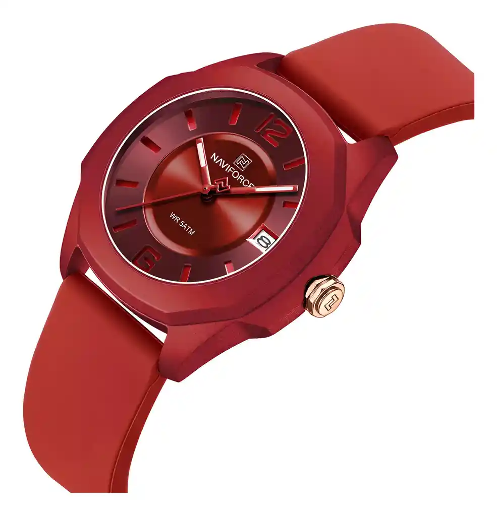 Reloj Naviforce Sport Nf7107 Mujer Goma + Estuche
