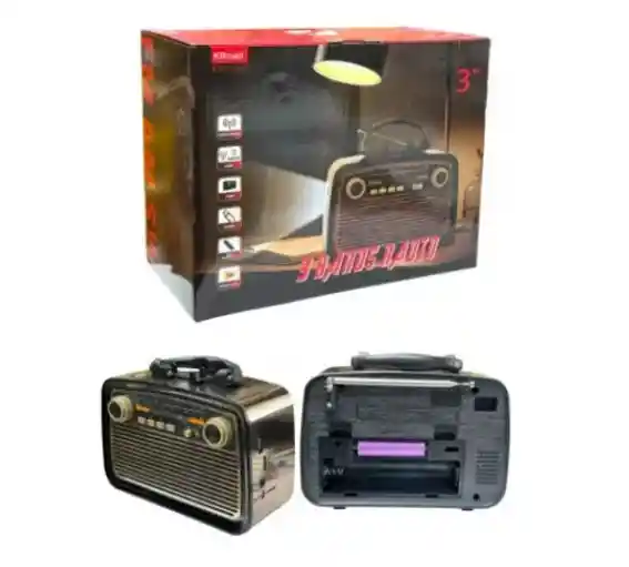 Parlante Luz Solar Con Altavoz Radio Fm Para El Hogar