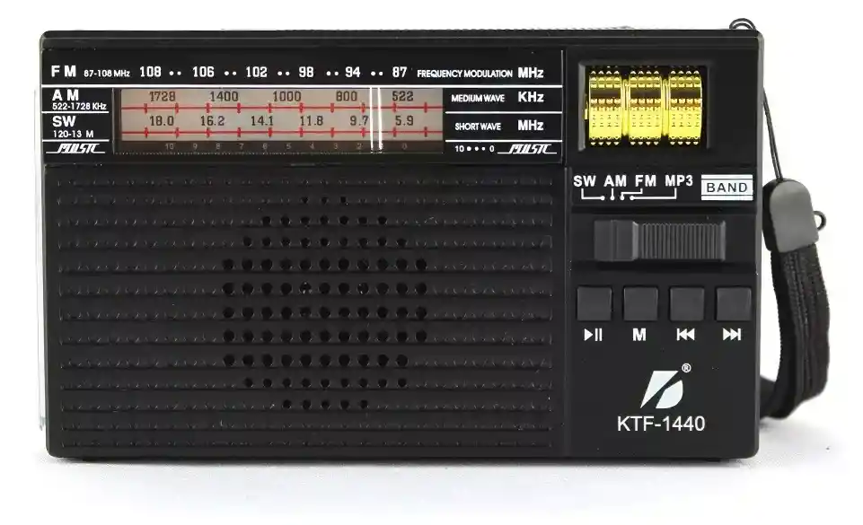 Radio Altavoz Solar Recargable Estilo Vintage Portátil