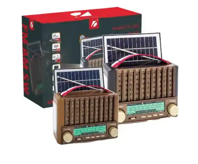 Altavoz Inalámbrico Con Carga Solar Radio Portátil Am/fm/sw