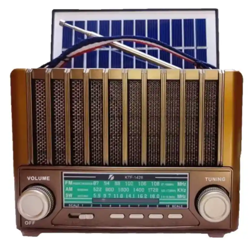 Altavoz Inalámbrico Con Carga Solar Radio Portátil Am/fm/sw