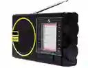Radio Bluetooth Am/fm Luz Led De Emergencia Y Panel Solar