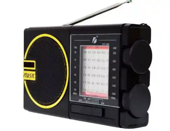 Radio Bluetooth Am/fm Luz Led De Emergencia Y Panel Solar