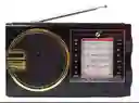 Radio Bluetooth Am/fm Luz Led De Emergencia Y Panel Solar