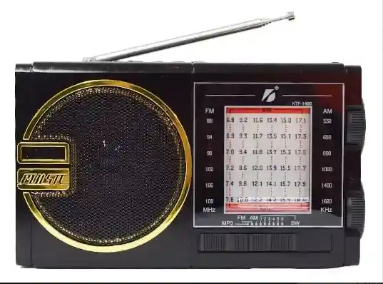 Radio Bluetooth Am/fm Luz Led De Emergencia Y Panel Solar