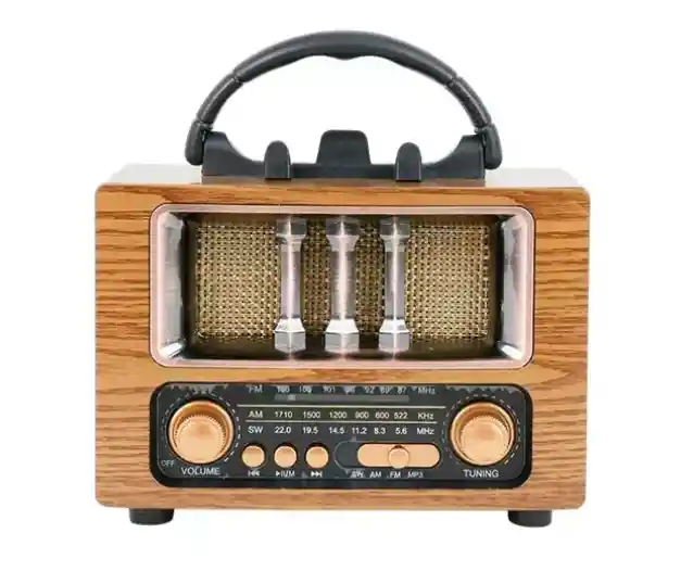 Radio Am /fm Bluetooth Recargable Estilo Vintage