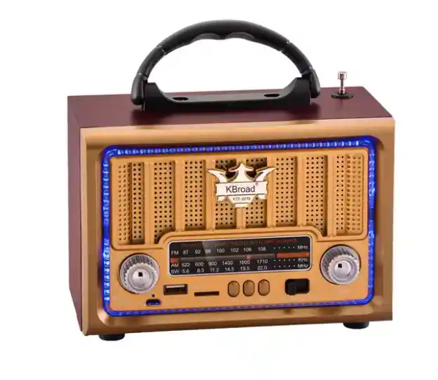 Radio Retro De Banda Completa Altavoz Bluetooth Portátil